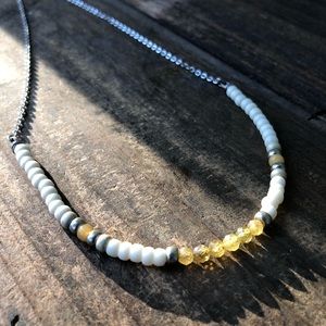 Short Green Garnet Necklace